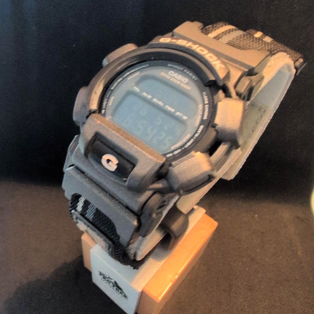 CASIO G-SHOCK DW-003 Digital Watch Black Resin Case Nylon Band Working Mens