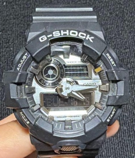 CASIO G-SHOCK GA-710 Mens Analog Digital Watch Black Resin Case 20BAR 200M Diver