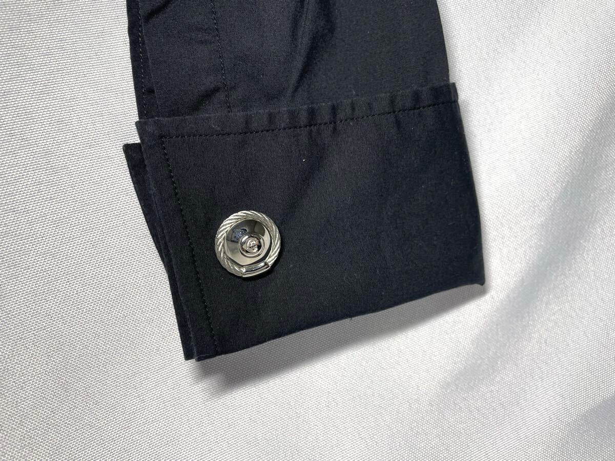 PHILIPPE CHARRIOL Cable Wire C Logo Oval Cufflinks Large Silver Tone 2.2cm