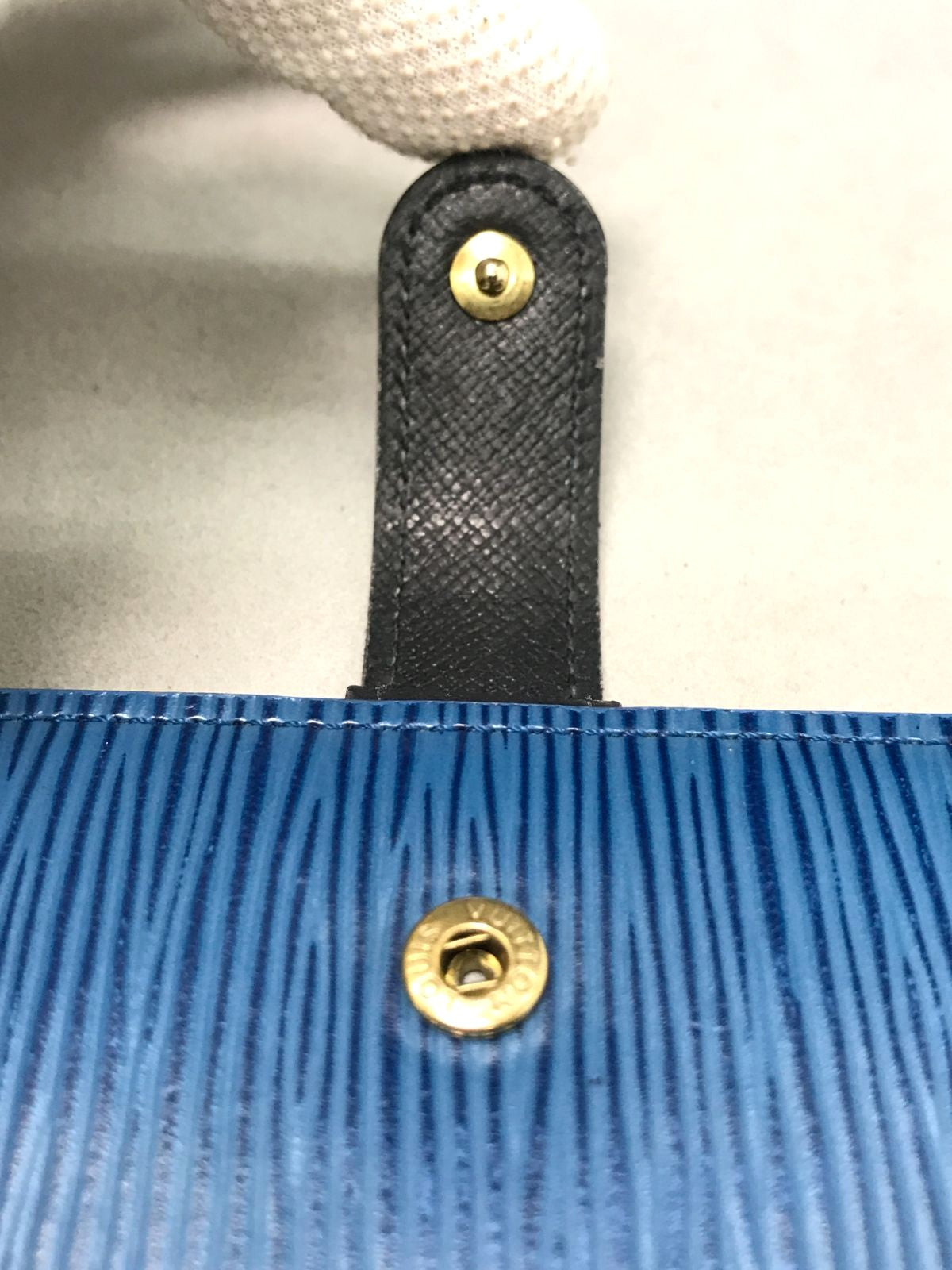 Louis Vuitton Agenda PM Notebook Cover Epi Leather Blue Gold HW 10x14.3cm Spain