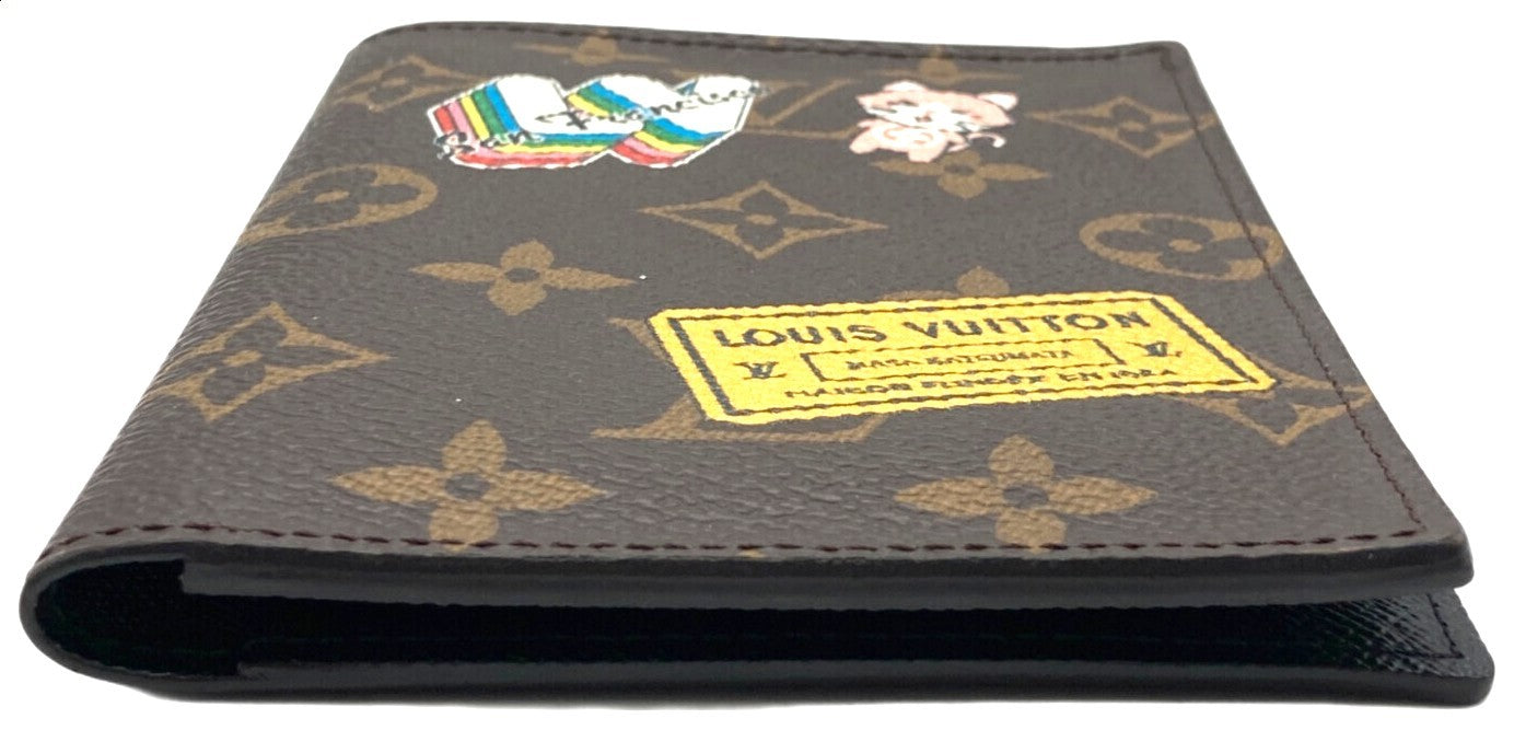 Louis Vuitton Monogram Couverture Passeport NM Passport Cover Brown France Auth