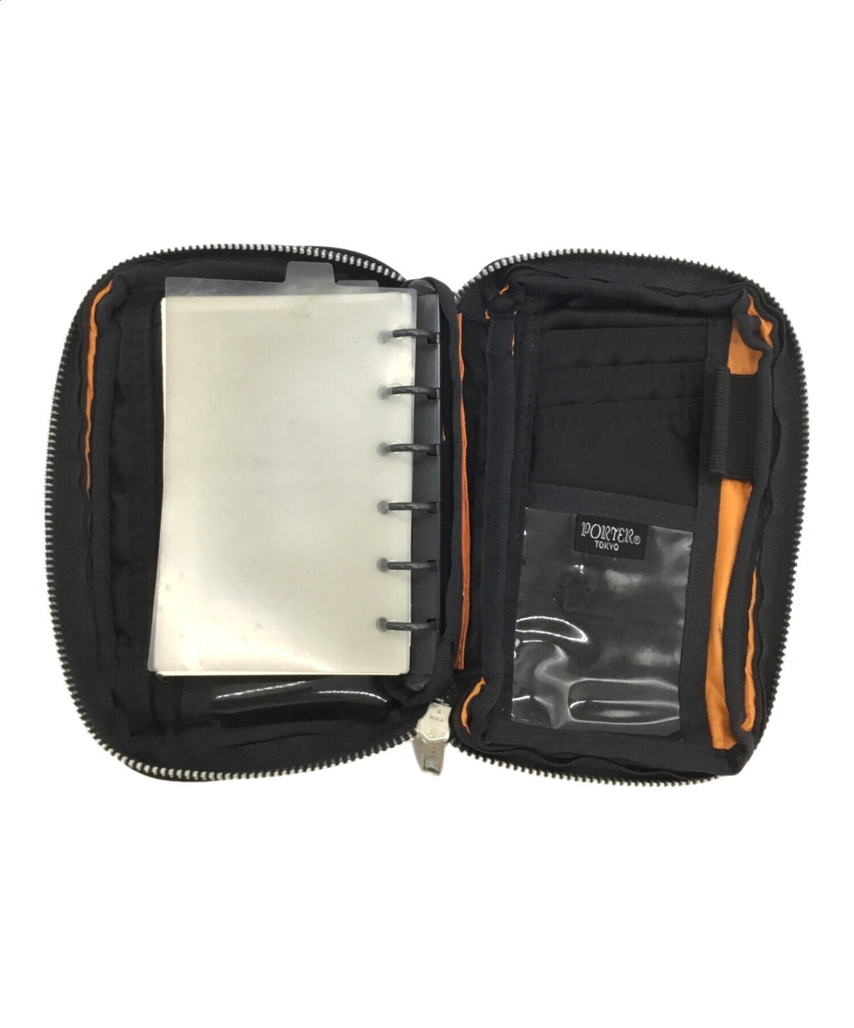 PORTER Tanker Yoshida System Organizer Cover Pouch Black Nylon Agenda Case