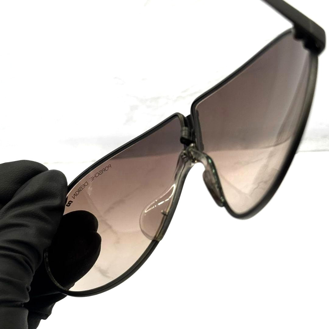 PORSCHE DESIGN Carrera 5622 Folding Sunglasses Black Frame Brown Gradient Lens