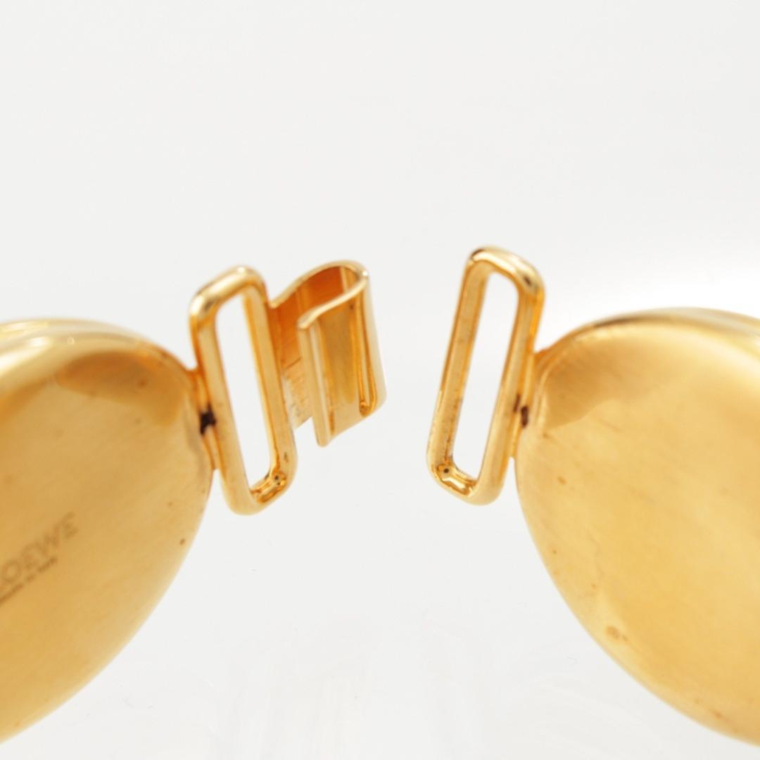 Authentic Loewe Anagram Nutshell Gold Tone Bracelet L 21cm 8.3in