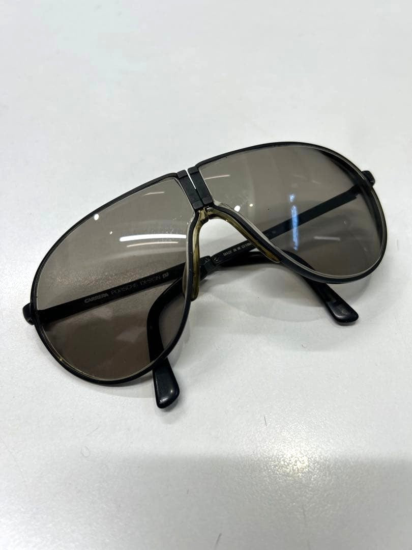 PORSCHE DESIGN CARRERA 5622 Folding Sunglasses Matte Black Smoke Lens Germany