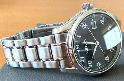 SEIKO Presage SARX039 Automatic Watch Black Dial Silver Stainless Steel 6R15