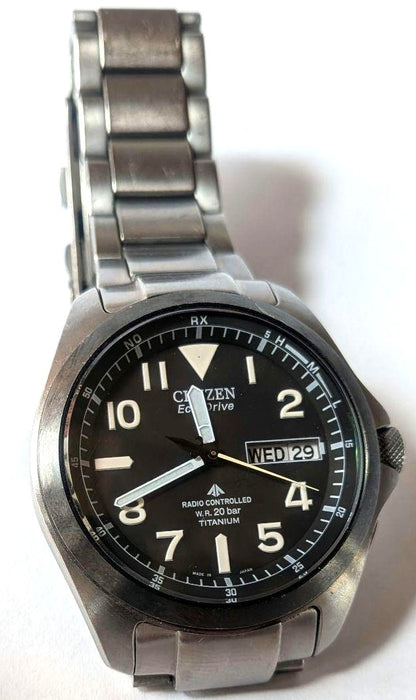 Citizen Promaster Land PMD56-2952 Eco-Drive Radio Solar Titanium Watch Japan