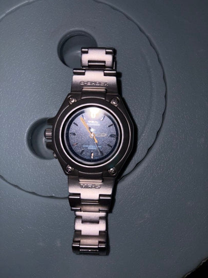 CASIO G-SHOCK MR-G Titanium Analog Watch Navy Dial Japan MRG Series Men's Used