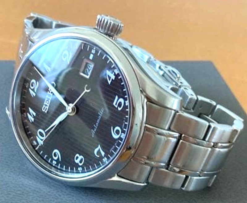 SEIKO Presage SARX039 Automatic Watch Black Dial Silver Stainless Steel 6R15