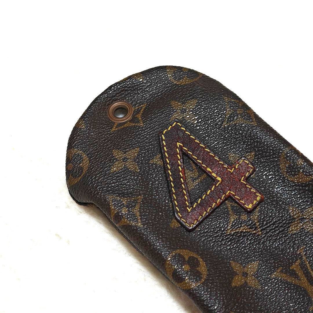 Louis Vuitton Monogram Golf Club Head Cover No.4 Iron Brown Authentic 9.6in
