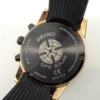 Seiko Astron SBXC006 5X53-0AB0 GPS Solar Radio Black Dial Mens Watch Japan Used