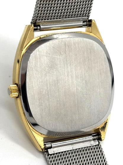 Omega De Ville Quartz 192.0034 Cal.1342 Gold Dial Date Mens Watch Swiss 34mm