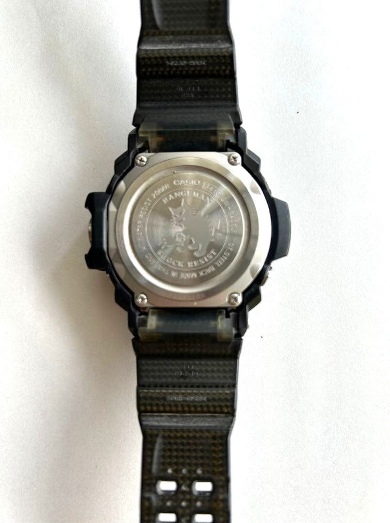 CASIO G-SHOCK Rangeman GW-9400J Solar Radio Watch Triple Sensor Black Used