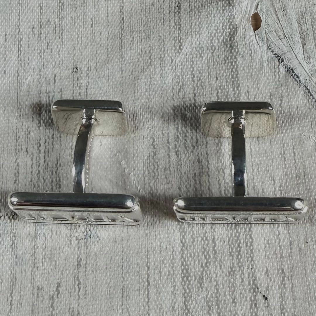 Tiffany & Co Atlas Cufflinks Sterling Silver 925 Dress Shirt 1.7x1.0cm 0.7x0.4in