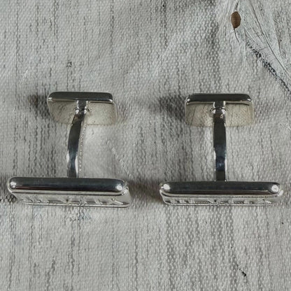 Tiffany & Co Atlas Cufflinks Sterling Silver 925 Dress Shirt 1.7x1.0cm 0.7x0.4in
