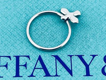 Tiffany & Co Sterling Silver 925 Bird Cross Ring US6 EU51 Authentic Vintage