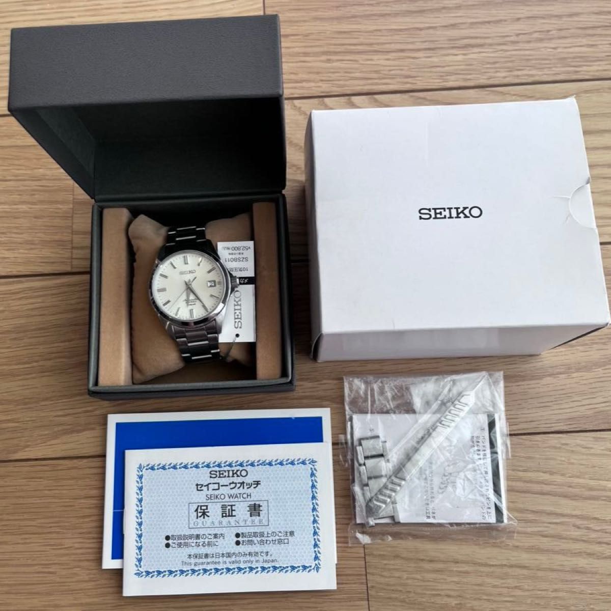 SEIKO Mechanical SZSB011 Automatic Watch Silver Dial 4R35 JDM Baby GS Complete