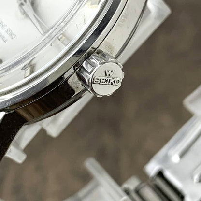 King Seiko 44-9990 25 Jewels Manual Wind Mens Silver Dial SS Vintage Watch Used