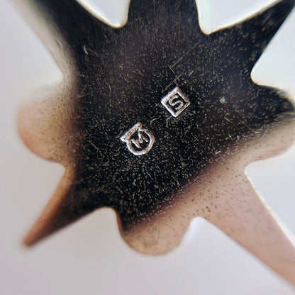 Mikimoto Genuine Baby Pearl Cross Star Faith Pendant Top 925 Silver 3.8-4.0mm
