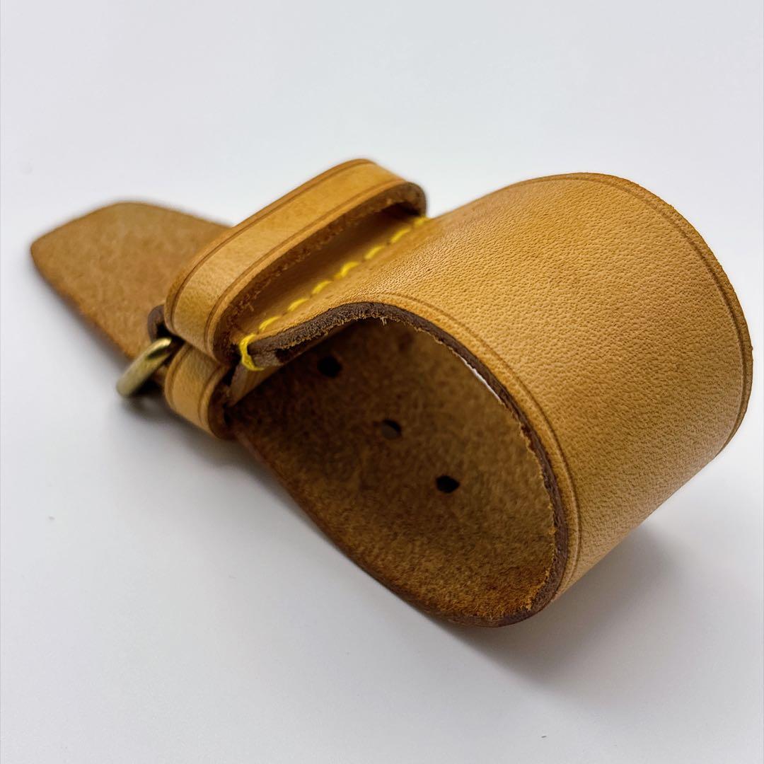 Authentic Louis Vuitton Vachetta Leather Short Strap Attachment Gold Hardware