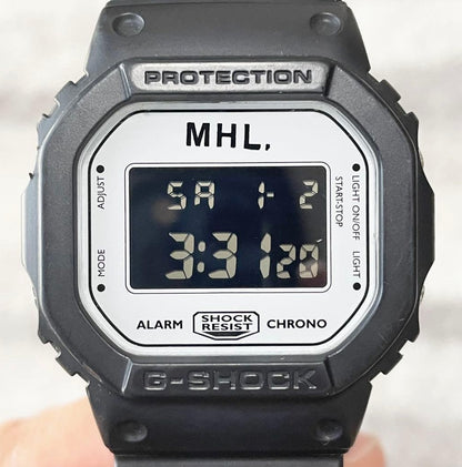 CASIO G-SHOCK x MHL. Margaret Howell DW-5600VT Black White Limited Collab Watch