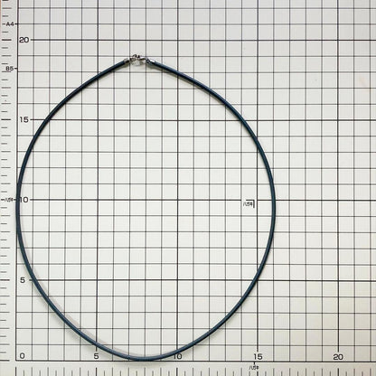 Tiffany & Co Rubber Sterling Silver 925 Necklace 54cm 21in 2.4mm 0.09in