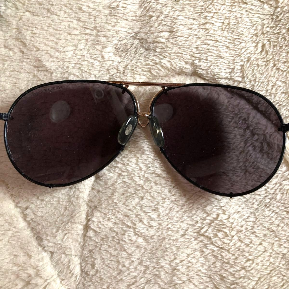 PORSCHE DESIGN by CARRERA 5621 Aviator Sunglasses Black Gold Austria w/Case