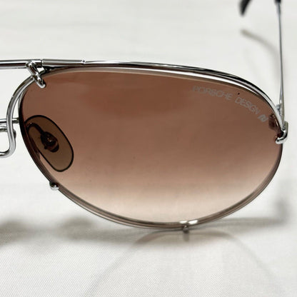Porsche Design by Carrera 5621 Sunglasses Teardrop Brown Vintage Austria w/Case
