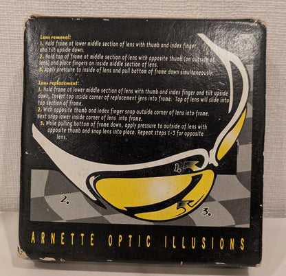 ARNETTE Threat Vintage 90s Sunglasses Green Frame Gray Lens Extra Yellow Lens