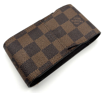 LOUIS VUITTON Etui Cigarette Case Damier Ebene 12x6.5x2.3cm 4.7x2.5x0.9" Auth