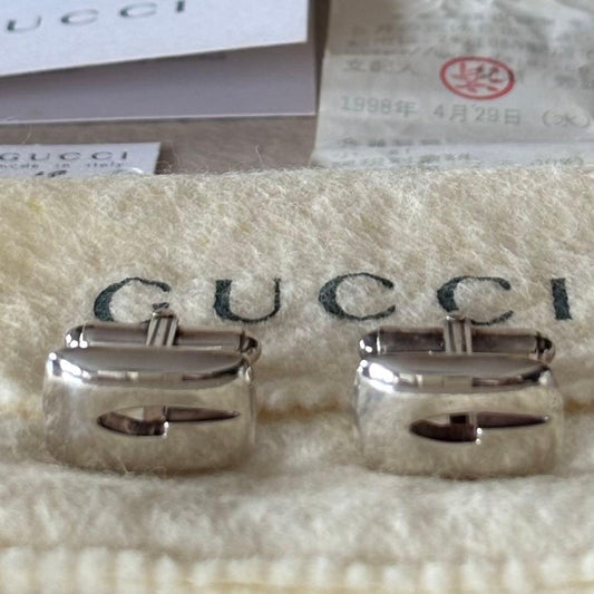 Vintage Gucci Tom Ford Sterling Silver 925 Cufflinks Rare
