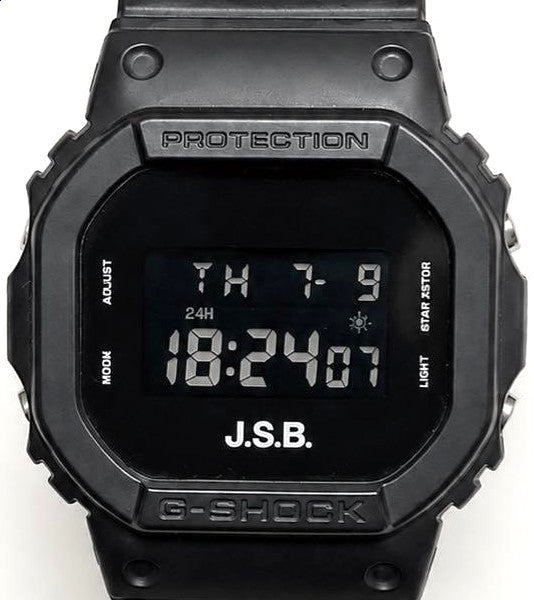 CASIO G-SHOCK x J.S.B. DW-5600VT Collab Digital Watch Black Men Japan Used Great