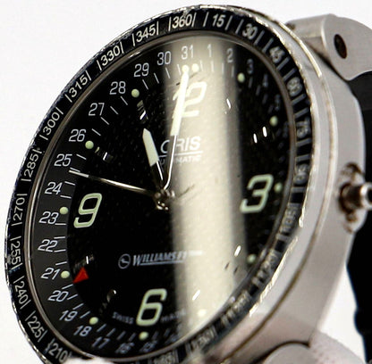 Oris Williams F1 Team 7585 Automatic Black Dial SS Men Watch Swiss Made Used