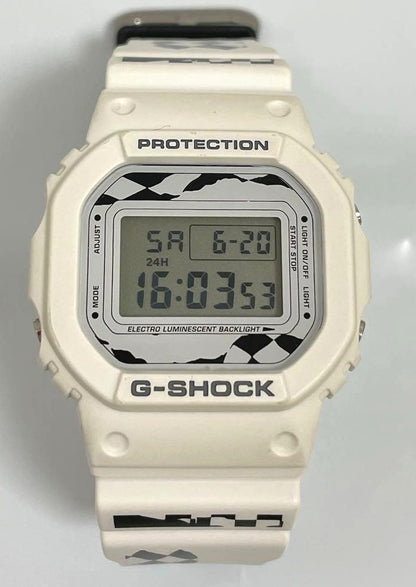 CASIO G-SHOCK FACETASM DW-5600VT Digital Watch Cream Resin Limited Collab Used