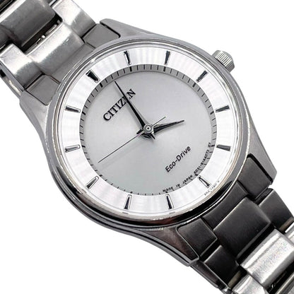 CITIZEN Eco-Drive EM0400-51A Womens Watch Silver Dial Stainless Steel 28mm