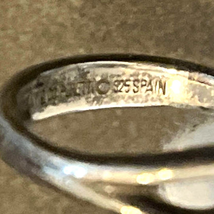 Rare Tiffany & Co Sterling Silver 925 Double Tear Drop Ring Size 49 US 5
