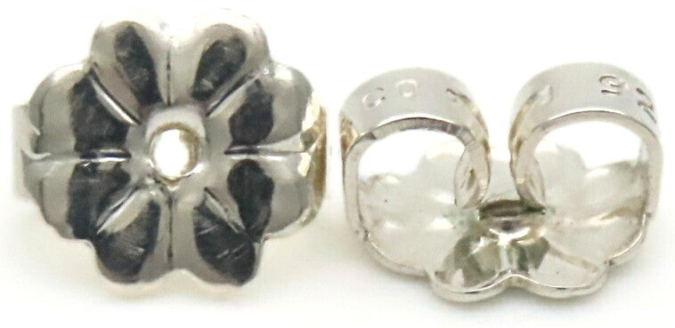 Tiffany & Co Heart Ribbon Earrings Silver 925 18K Gold Combo Studs 11mm Auth