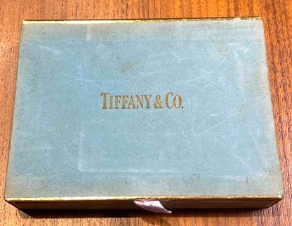 Tiffany & Co. Vintage Double Deck Playing Cards Set Blue Gold Box USA 1970s New