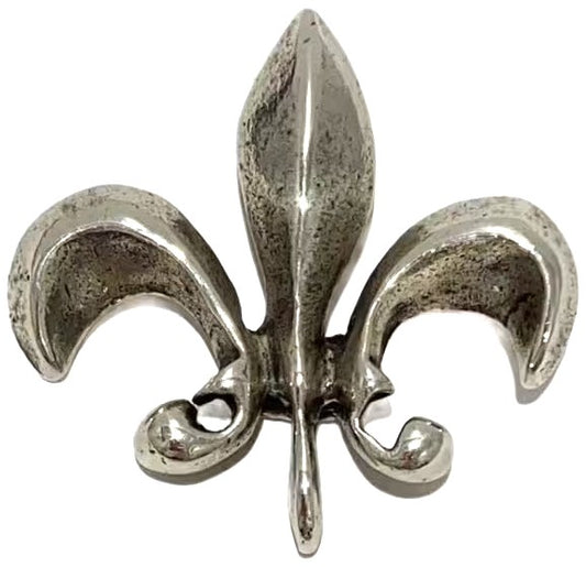 A&G Silver 925 Fleur-de-Lis Pendant Top Men Sterling Silver SV925 Used Vintage