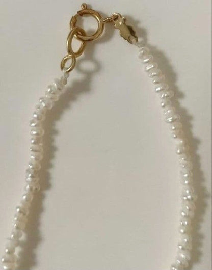 TOUS 18K Yellow Gold Mother of Pearl Charm Necklace Star Moon Bear 14.9in Unused
