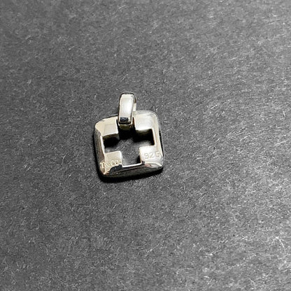 Tiffany & Co Sterling Silver 925 Stencil Cut Out Cross Pendant Top Charm