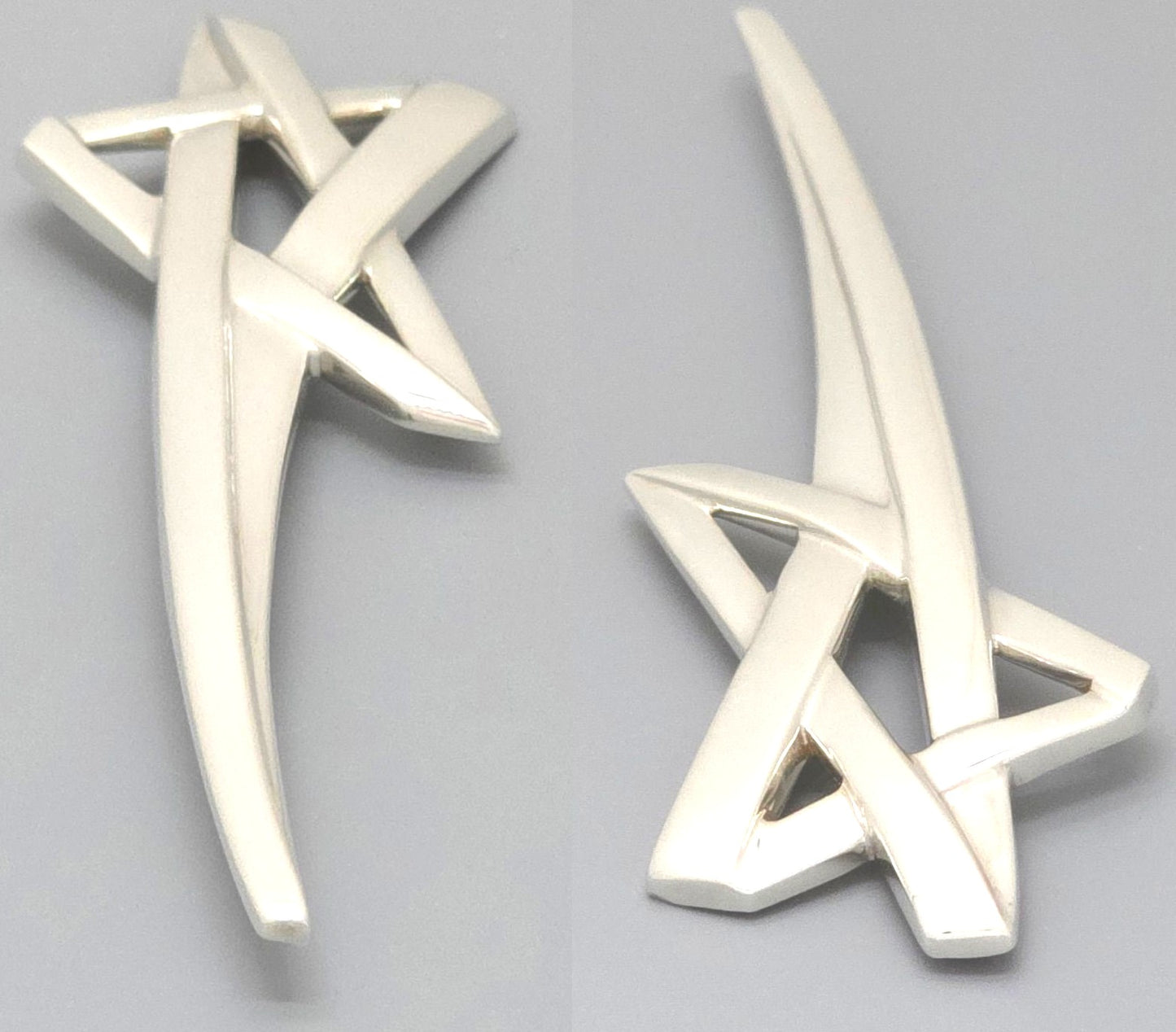 Tiffany & Co Paloma Picasso Shooting Star Brooch Pin Sterling Silver 925 8.24cm