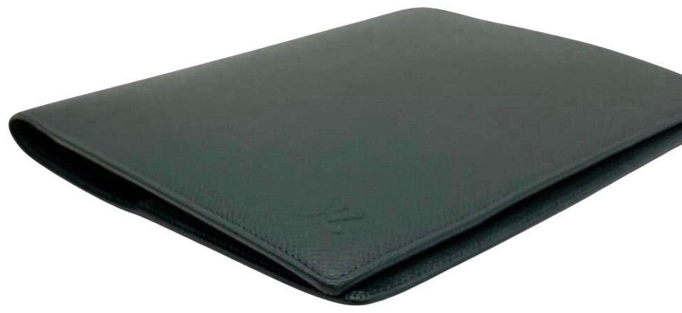 Louis Vuitton Agenda Bureau Desk Diary Cover Taiga Leather Epicea Dark Green