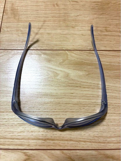 Arnette Falcon Sunglasses Oval Frame Blue Silver Blue Lens Made in Italy Used