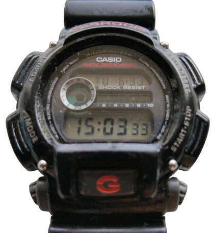 CASIO G-SHOCK DW-9000 Mens Digital Watch Black Resin 200M Shock Resist Vintage