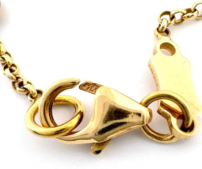 Ponte Vecchio Bee Bracelet 18K Yellow Gold Enamel Multicolor 18cm 7.1" Italy