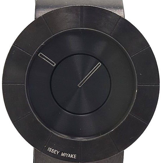 Issey Miyake TO VJ20-0010 Quartz Men Watch Black Dial SS Bracelet Working VTG