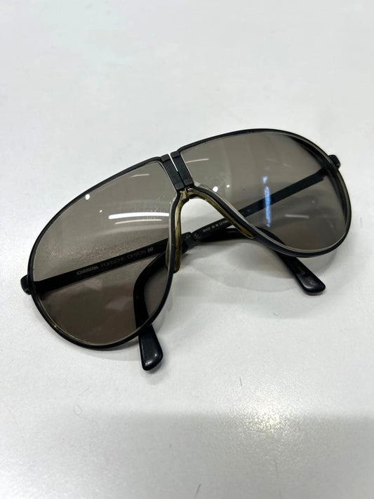 PORSCHE DESIGN CARRERA 5622 Folding Sunglasses Matte Black Smoke Lens Germany