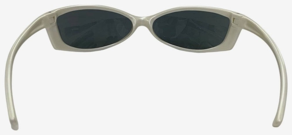 Arnette Swinger Sunglasses White Frame Black Lens Plastic Vintage 90s Unisex