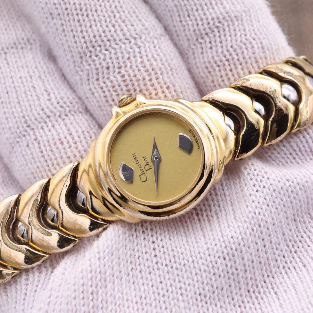 Christian Dior 3014 Vintage Ladies Watch Gold Plated Quartz Swiss New Battery